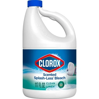 Clorox Splash Less Liquid Bleach  Clean Linen  117oz