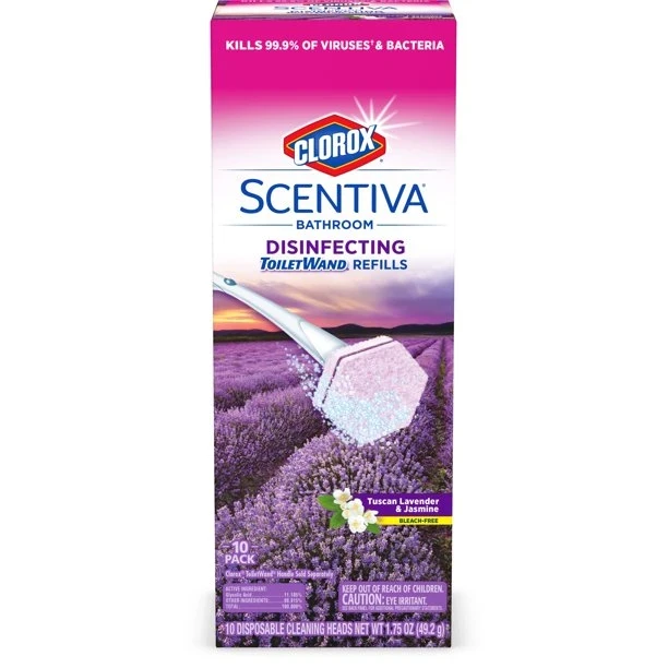 Clorox Scentiva Disinfecting ToiletWand Refills Tuscan Lavender & Jasmine 10ct