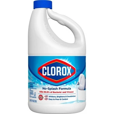 Clorox Splash Less Liquid Bleach  Regular – 77oz