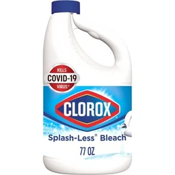 Clorox Clorox Splash Less Liquid Bleach  Regular – 77oz