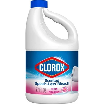 Clorox Splash Less Liquid Bleach  Fresh Meadow  77oz