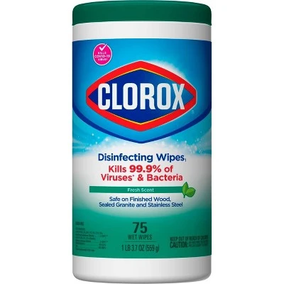 Clorox Fresh Scent Disinfecting Wipes  Fresh