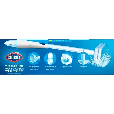 Clorox ToiletWand Disposable Toilet Cleaning System ToiletWand Storage Caddy & 6 Refill Heads