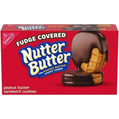 Nutter Butter Fudge Covered Peanut Butter Sandwich Cookies, Peanut Butter