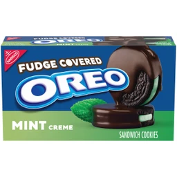 Oreo Oreo Mint Fudge Covered Sandwich Cookies  9.9oz