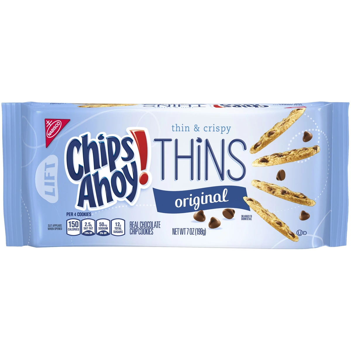 Chips Ahoy! Thin And Crispy Chocolate Chip Cookies  7oz