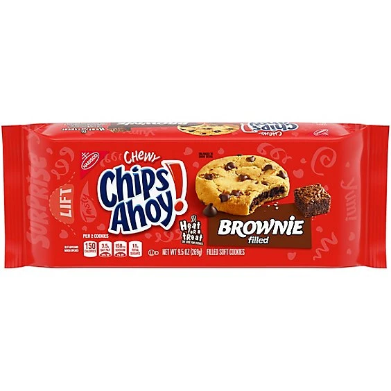 Chips Ahoy! Chewy Brownie Filled Chocolate Chip Cookies  9.5oz