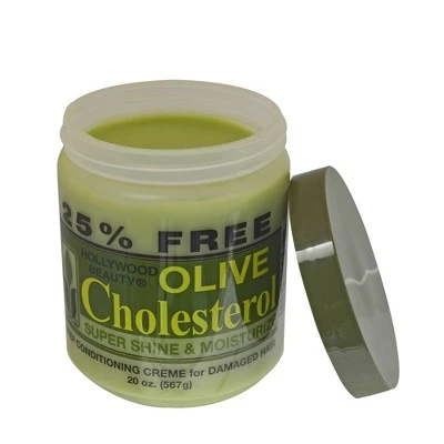 Hollywood Beauty Olive Cholesterol Deep Conditioning Creme for Damaged Hair  20oz