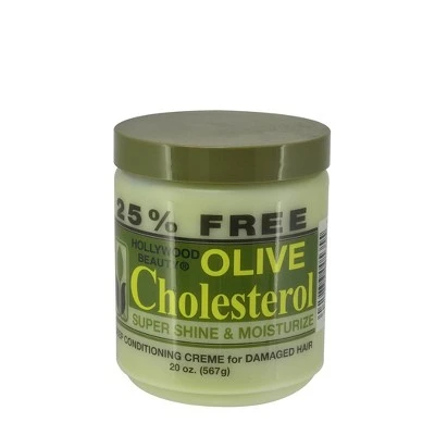 Hollywood Beauty Olive Cholesterol Deep Conditioning Creme for Damaged Hair  20oz