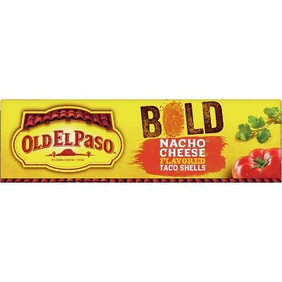 Old Elpaso Bold Nacho Cheese Flavored Taco Shells, Nacho Cheese