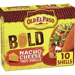 Old El Paso Old Elpaso Bold Nacho Cheese Flavored Taco Shells, Nacho Cheese