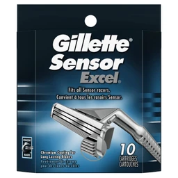 Sensor Gillette Sensor Excel Men's Razor Blade Refills 10ct