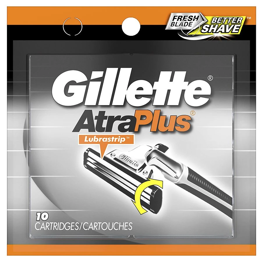 Gillette Atra Plus Men's Razor Blade Refills 10ct