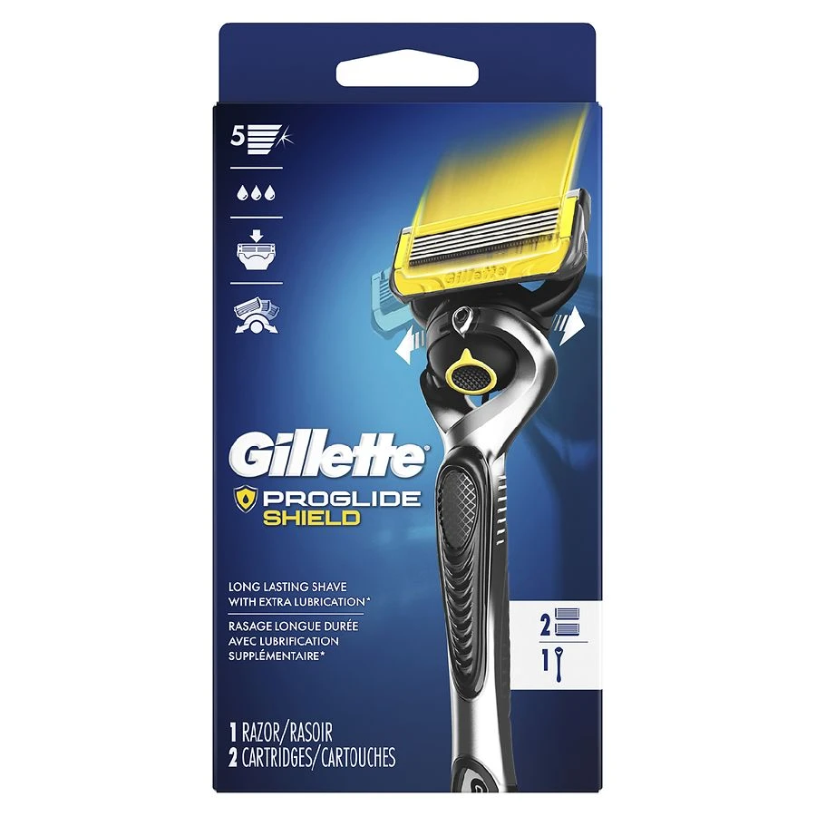 Gillette ProGlide Shield Men's Razor + 2 Razor Blade Refills