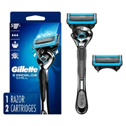 Gillette Gillette ProGlide Chill Men's Razor + 2 Razor Blade Refills