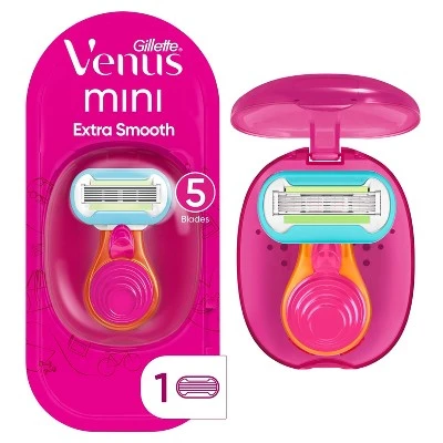 Venus Snap Cosmo Pink Women's On the Go Travel Razor with Extra Smooth Cartridge