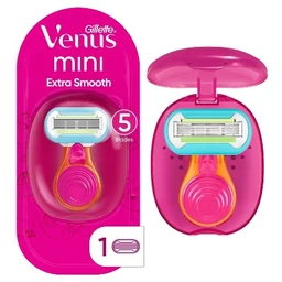 Venus Venus Snap Cosmo Pink Women's On the Go Travel Razor with Extra Smooth Cartridge