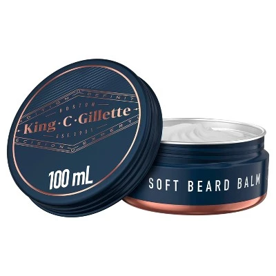 King C. Gillette Men's Soft Beard Balm with Cocoa Butter 3.4oz