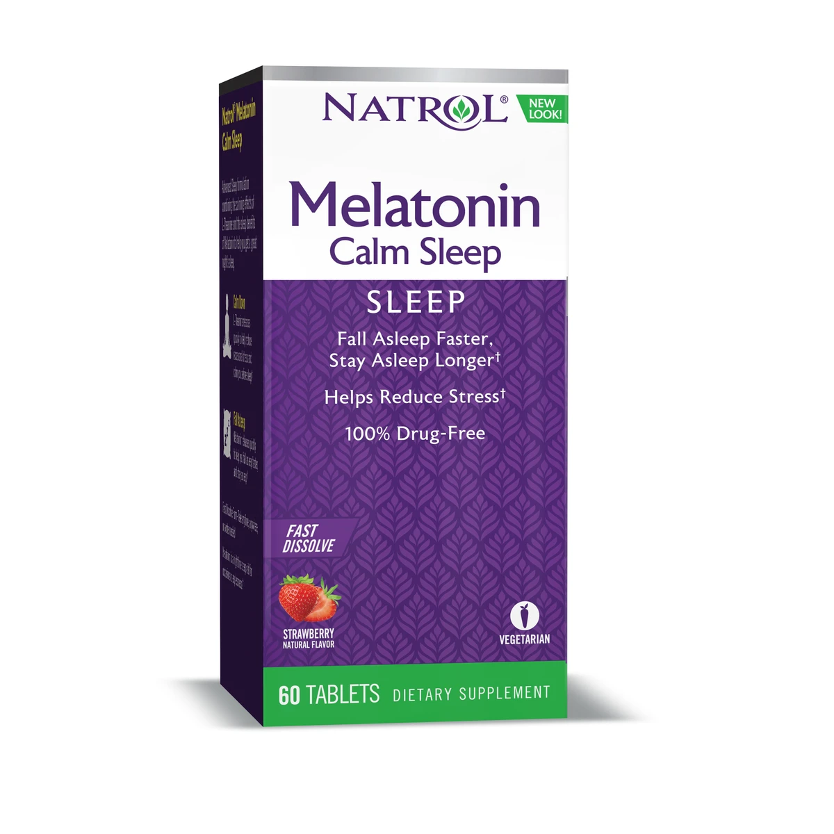 Natrol Advanced Melatonin Calm Sleep, Fast Dissolve Tablets, 60 Count