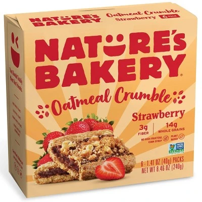 Nature's Bakery Strawberry Oatmeal Crumble, Strawberry