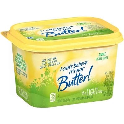 I Can't Believe It's Not Butter! Light Buttery Spread 15oz