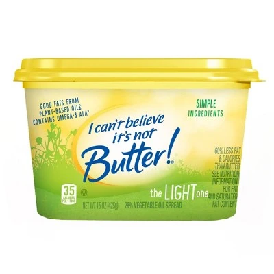 I Can't Believe It's Not Butter! Light Buttery Spread 15oz