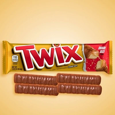 Twix Sharing Size Chocolate Candy Bars 3.02oz