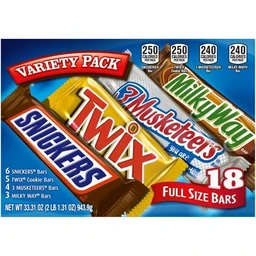 Mars Mars Variety Full Size Chocolate Candy Bars Variety Pack 33.31oz/18ct
