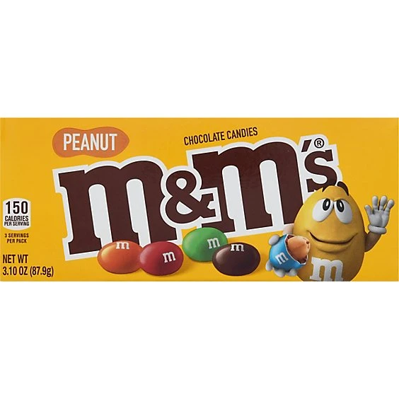 M&M's Peanut Chocolate Candies  3.1oz