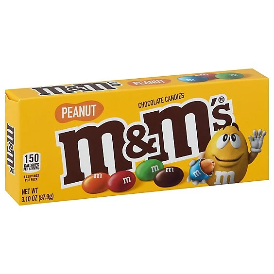 M&M's Peanut Chocolate Candies  3.1oz