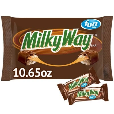 Milky Way Fun Size Milk Chocolate Candy Bars  10.65oz