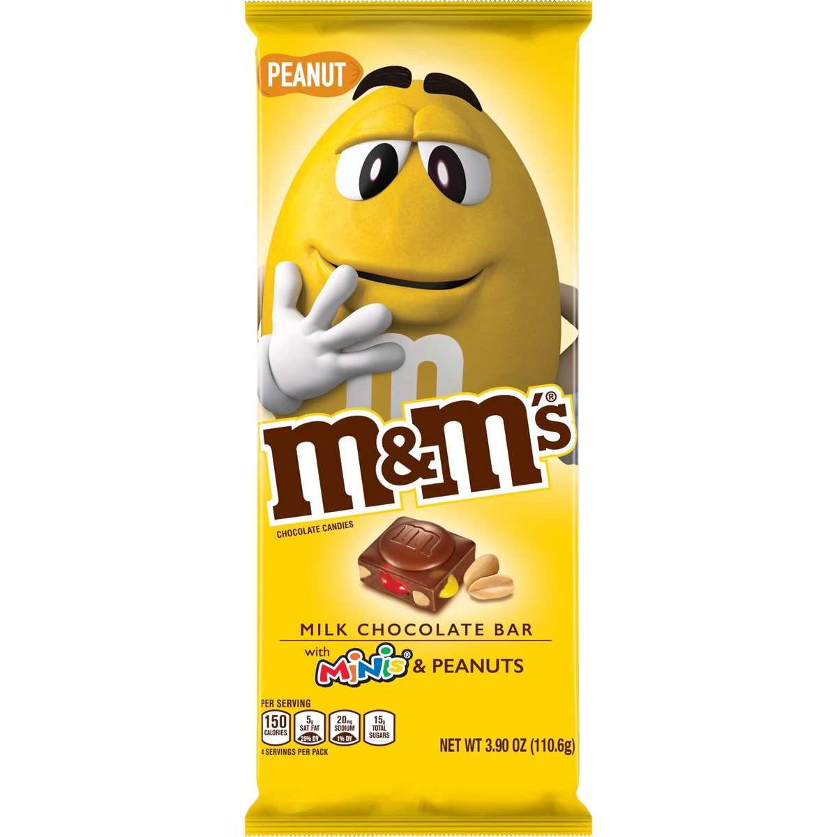 M&M'S Peanut & Minis Milk Chocolate Candy Bar 4oz