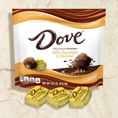Dove Promises Milk Chocolate & Caramel Candies  7.6oz