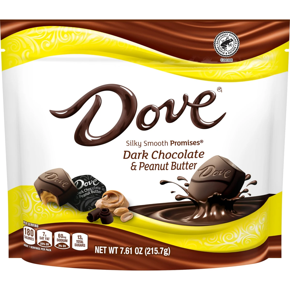 Dove Promises Dark Chocolate & Peanut Butter Candies  7.6oz
