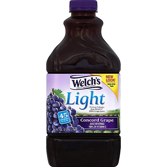 Welch's Light Concord Grape Juice 64 fl oz Bottle
