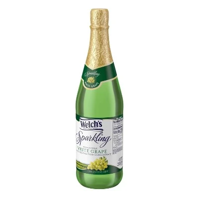 Welch's Sparkling White Grape Juice 25.4 fl oz Glass Bottles