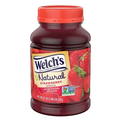 Welch's Natural Strawberry Spread  27oz