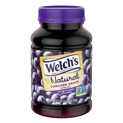 Welch's Natural Concord Grape Spread  27oz