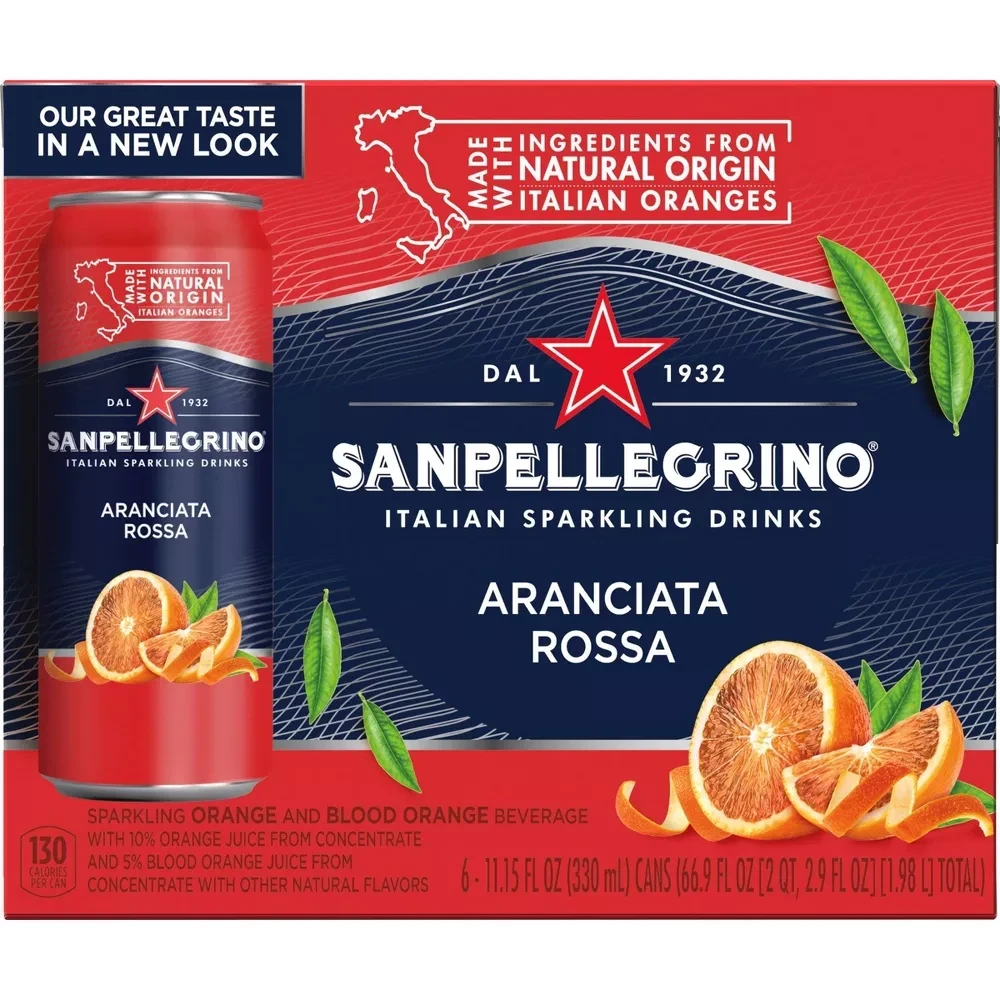 Sanpellegrino Italian Sparkling Orange Beverage From Concentrate, Blood Orange
