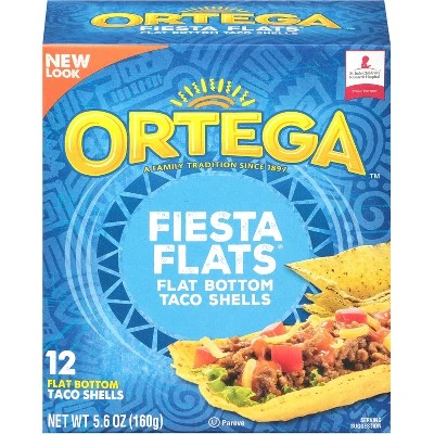 Ortega Fiesta Flats Flat Bottom Taco Shells