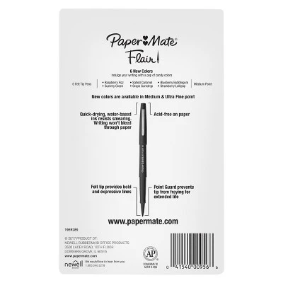 Paper Mate Flair Pens, 6ct Candy Pop