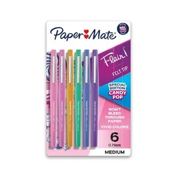 Paper Mate Paper Mate Flair Pens, 6ct Candy Pop