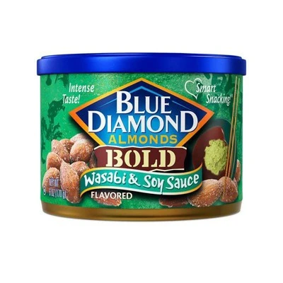 Blue Diamond Almonds Almonds, Bold Wasabi & Soy Sauce