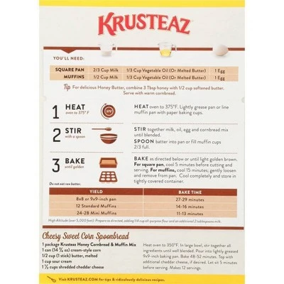 Krusteaz Honey Cornbread & Muffin Mix  15oz
