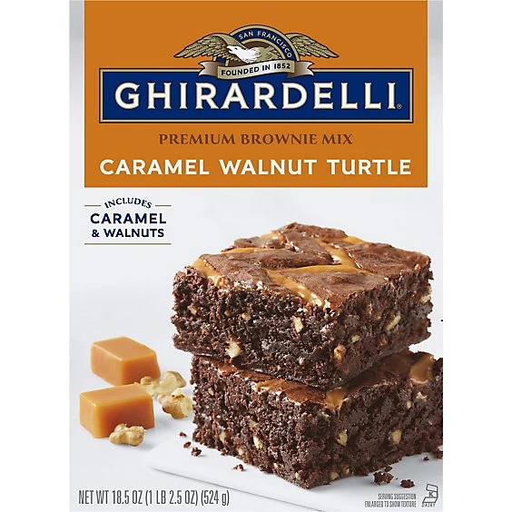Ghirardelli Chocolate Caramel Turtle Brownie Mix  18.5oz