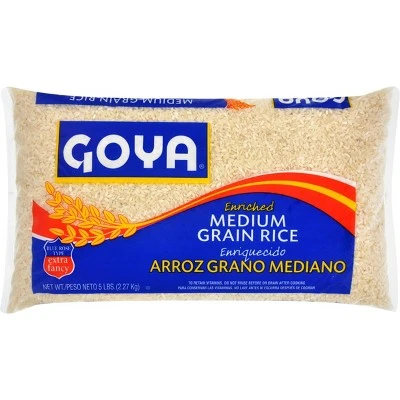 Goya Enriched Medium Grain Rice 5 lb