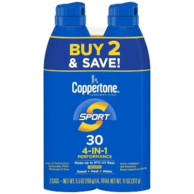 Coppertone Sport Sunscreen Spray  SPF 30