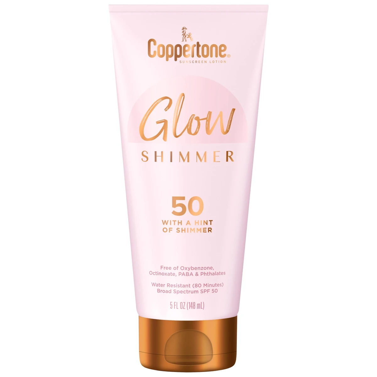 Coppertone Glow With Shimmer Sunscreen Lotion  SPF 50  5 fl oz