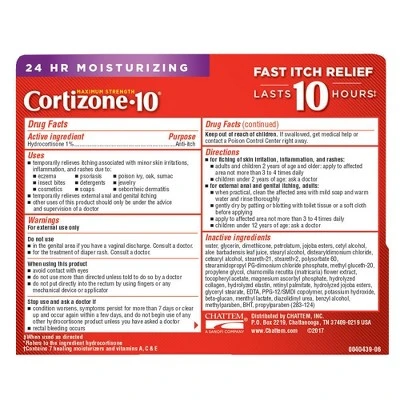 Cortizone 10 Intensive Healing Anti Itch Crème