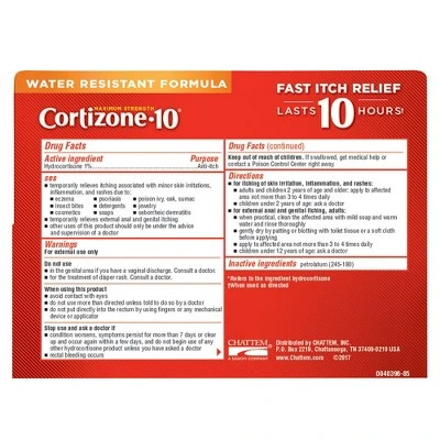 Cortizone 10 Anti Itch Ointment  2oz